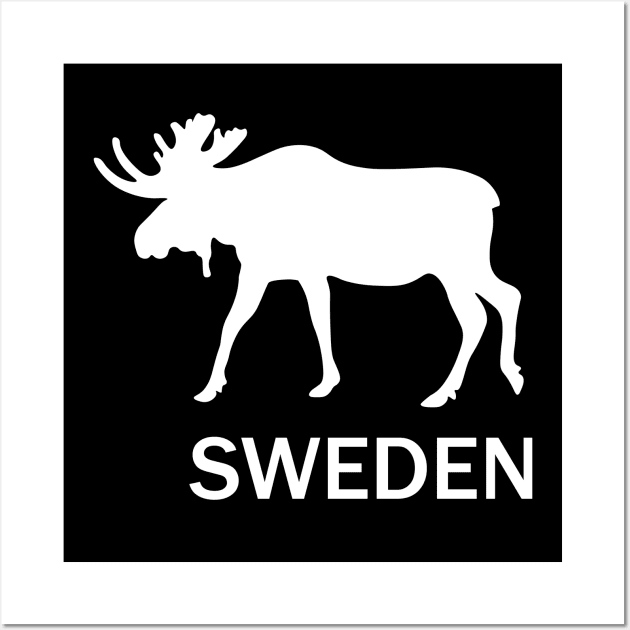 Moose Sweden Wall Art by Karroart